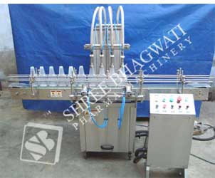 Automatic Eight Head Vertical Air Jet Cleaning Machine Model No. SBVAJC-60 GMP Model